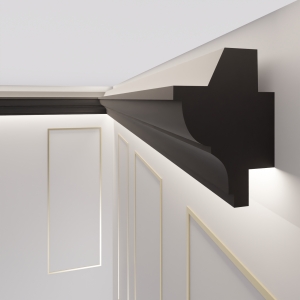 Stuckleiste LED OL-21 Schwarz